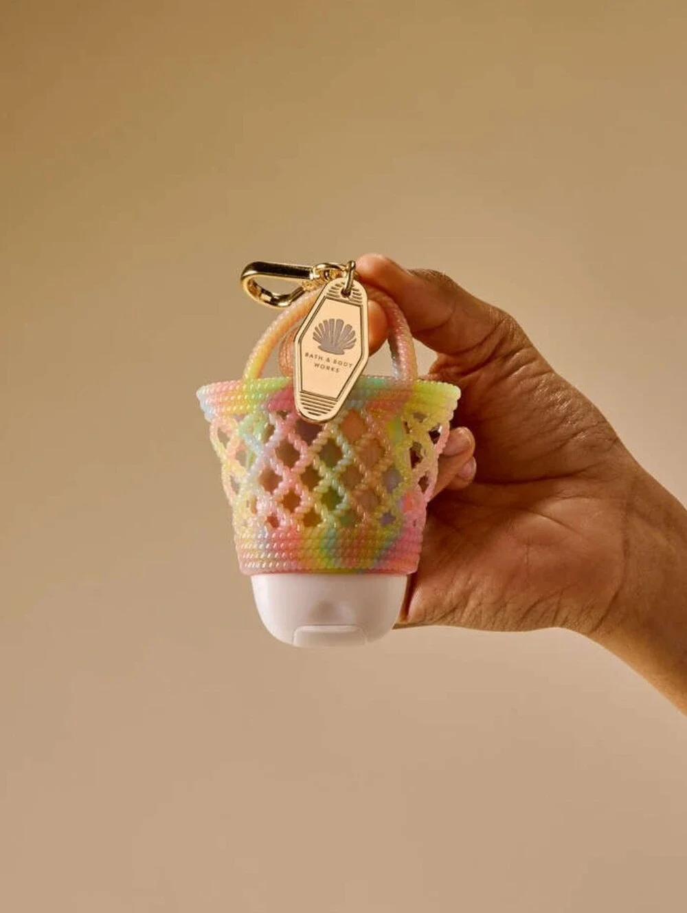 BRAND NEW NWT Bath & Body Works Multicolor Jelly Tote Keychain Holder